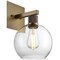 Access Lighting Port Nine Burgundy, Burgundy LED Wall Sconce, Antique Brushed Brass Finish, Clear Glass 63145LEDDLP-ABB/CLR - alternate 10